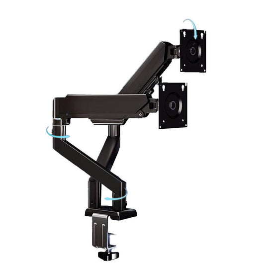 Dual Monitor Arm: 360Â° Rotatable, Space-Saving Desk Mount for Dual Screens, Ideal for Aussie Home & Office.