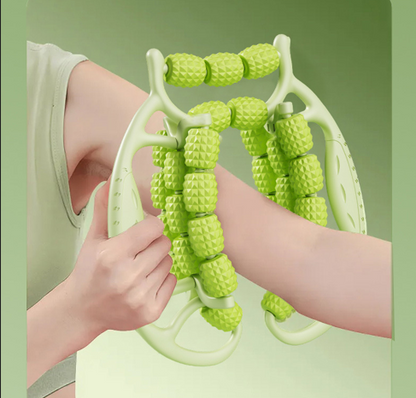 Christmas gift Muscle Relief Massage Roller: High-Density Foam Roller for Deep Tissue Relaxation, Fitness Recovery & Home Use（green）