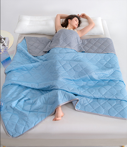 Christmas gifts for loved ones Aussie Summer Cooling Quilt – 4 Sizes, Breathable, Lightweight & Skin-Friendly for Refreshing Sleep All Season(light green,150cm*200cm)