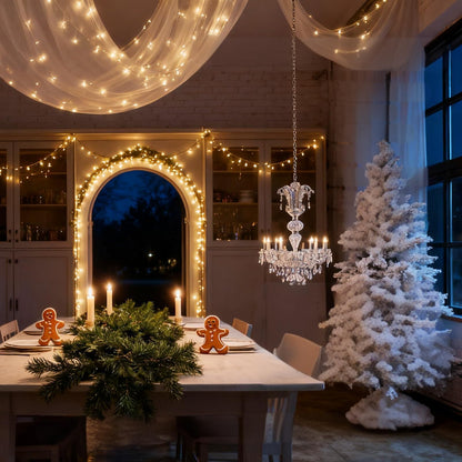 900 LED Warm White USB Fairy String Lights with Remote, 30m Green Wire, IP44 Waterproof 8-Mode Timer for Christmas Bedroom Wreath Decor