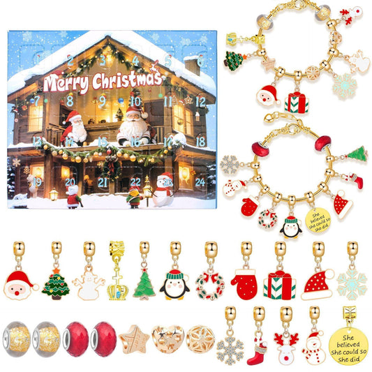 Christmas DIY Jewelry & Craft Advent Calendar(M-17L,20*17*1.1).
