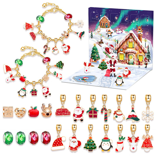 Christmas DIY Jewelry & Craft Advent Calendar(M-23,20*17*1.3cm).