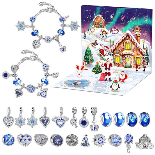 Christmas DIY Jewelry & Craft Advent Calendar(M-28,20*17*1.3cm).