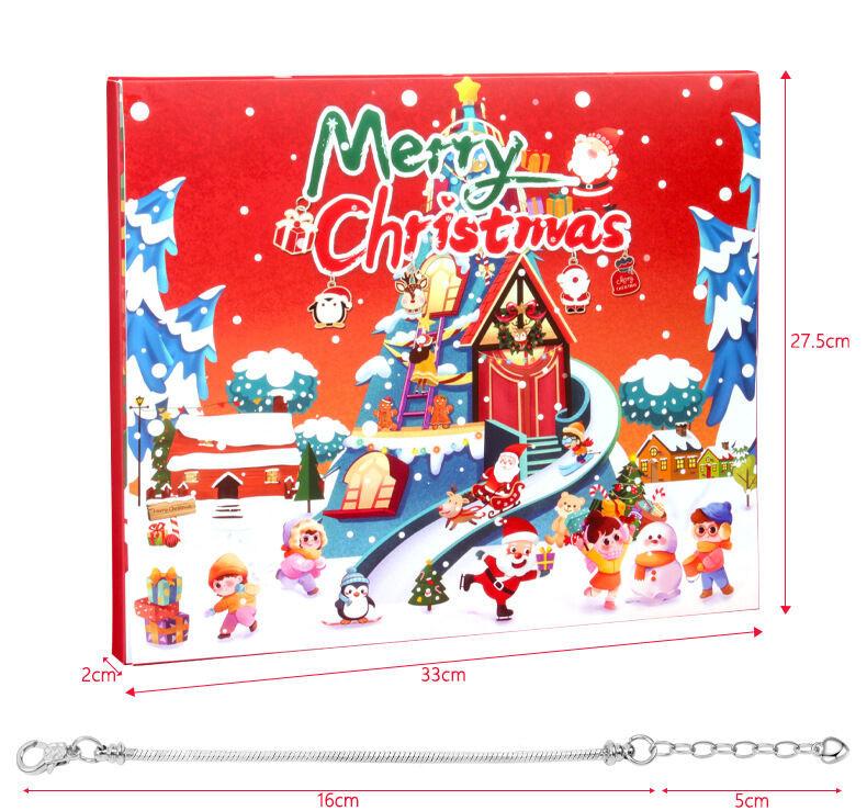 Christmas DIY Jewelry & Craft Advent Calendar(planes-3D-Puzzle-jewelry,33*27.5*6cm).