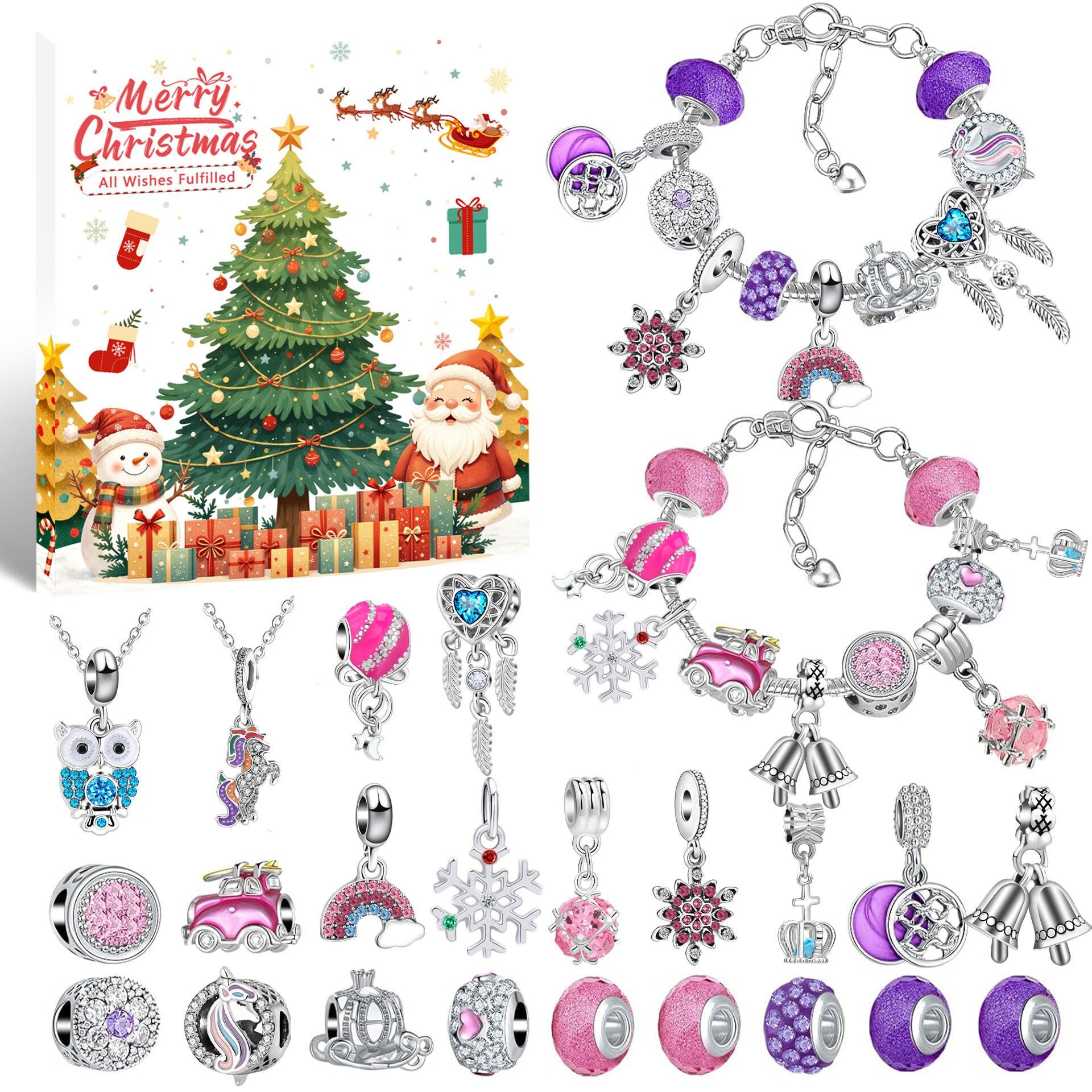 Christmas DIY Jewelry & Craft Advent Calendar(YD-06,20*17*1.3cm).