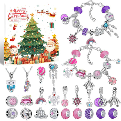 Christmas DIY Jewelry & Craft Advent Calendar(YD-06,20*17*1.3cm).