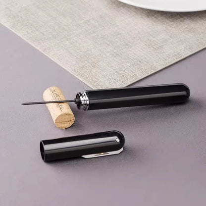 NNEOBA Portable 2-in-1 Air Pressure Corkscrew and Foil Cutter