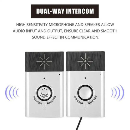 2-Way Voice Intercom Wireless Doorbell System.
