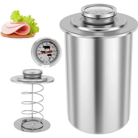 Stainless Steel Ham Maker with Thermometer.