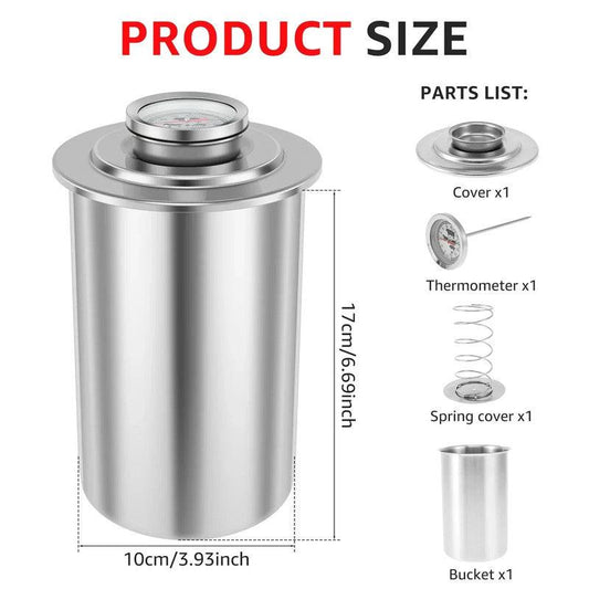 Stainless Steel Ham Maker with Thermometer.