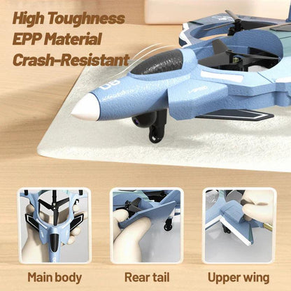 2.4G Rc Fighter Jet With Camera & Missile Launch (Grey).