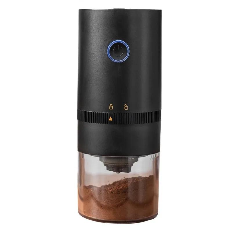 Portable USB C Rechargeable Coffee Grinder  Mill Black.
