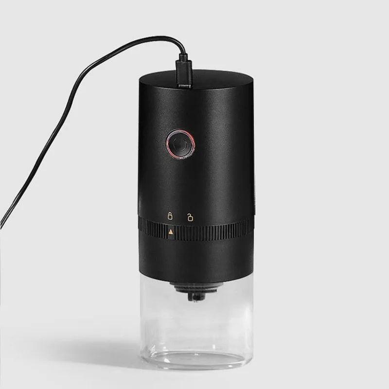 Portable USB C Rechargeable Coffee Grinder  Mill Black.