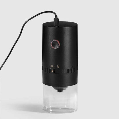 Portable USB C Rechargeable Coffee Grinder  Mill Black.
