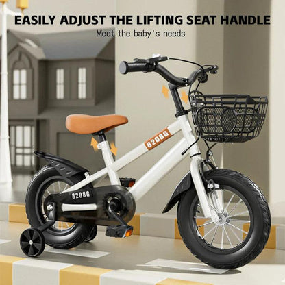 Kids Bike for Girls 3-7 Years with Basket.
