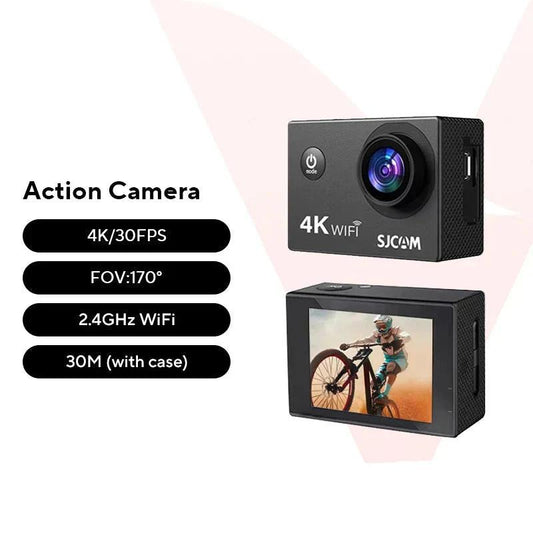 4K Action Camera 30M Waterproof Sports Cam Balck.