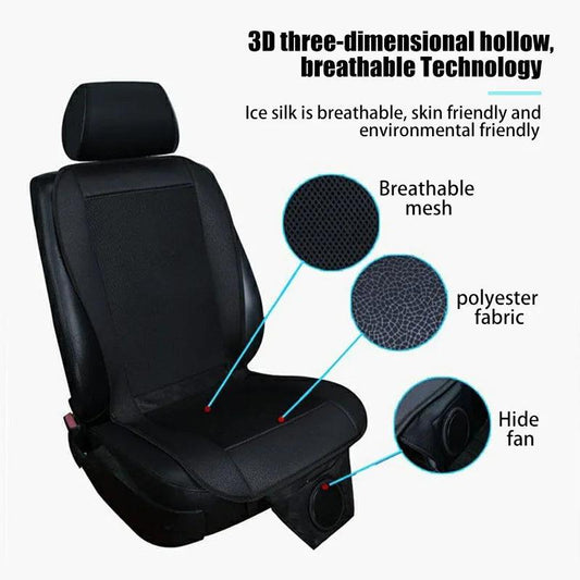 Spacer Car Cooling Seat Cushion-Fan  System Black.