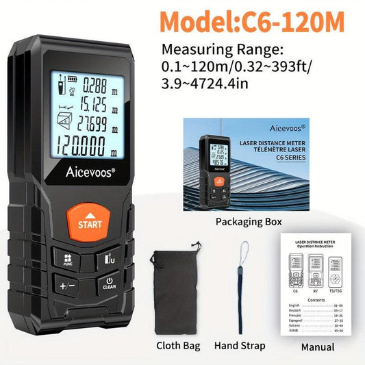 Laser Distance Meter with 120M Electronic Tool.