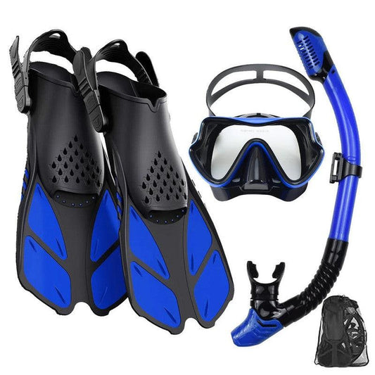 3-Piece Snorkeling Set with Fins and Mask.