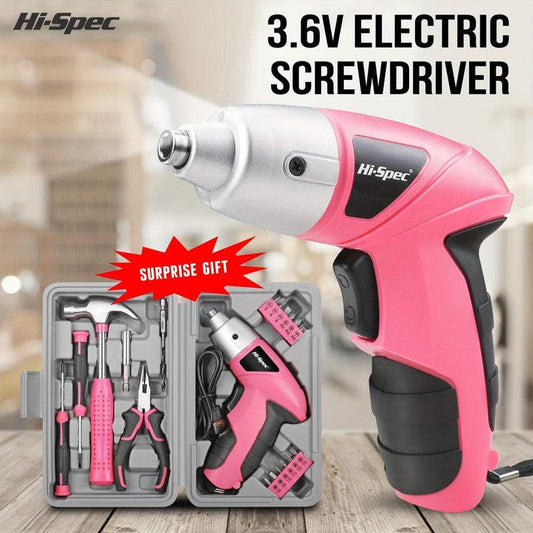 Cordless Electric Screwdriver Tool Set.