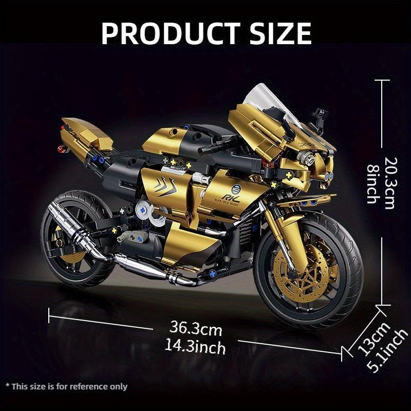 Mechanical Motorcycle Building Blocks.