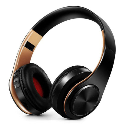 Wireless Bluetooth Headphones Gold.