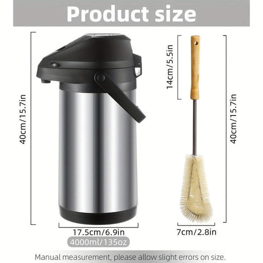 Thermal Coffee Carafe with Pump.
