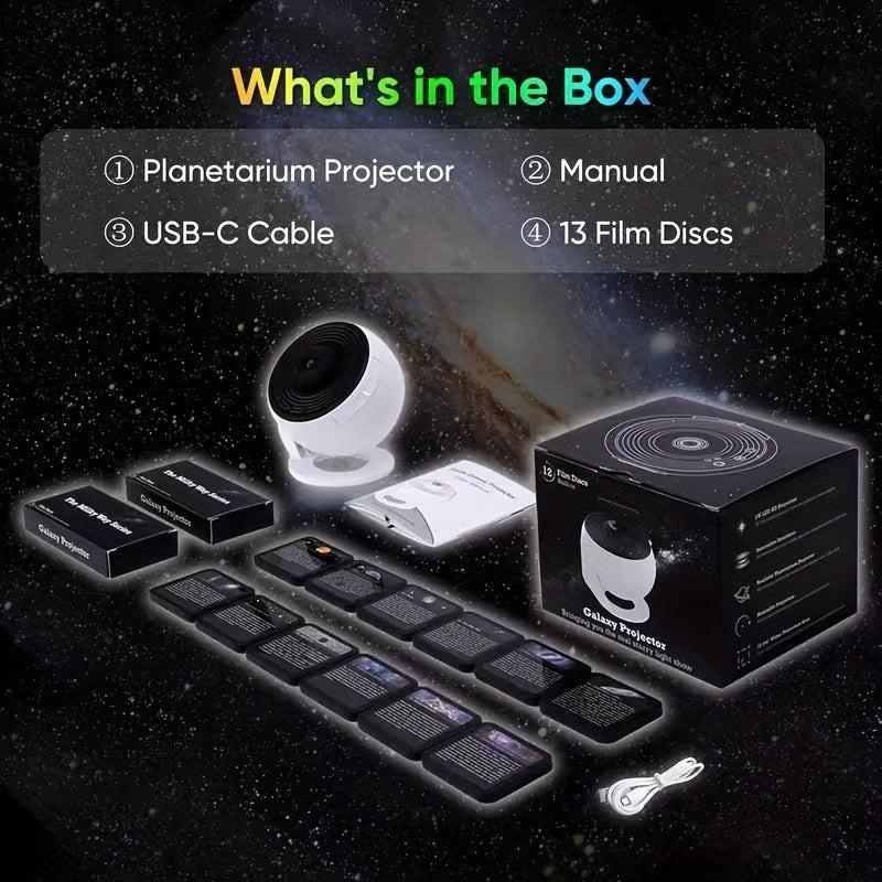 Galaxy Star Projector with 13 Discs USB.