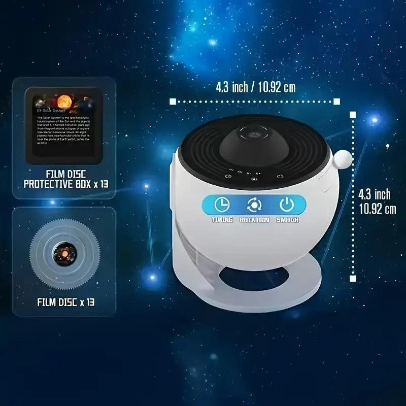 Galaxy Star Projector with 13 Discs USB.