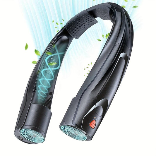 Neck Fan Portable USB 6000mAh 6-Speed Cooling.