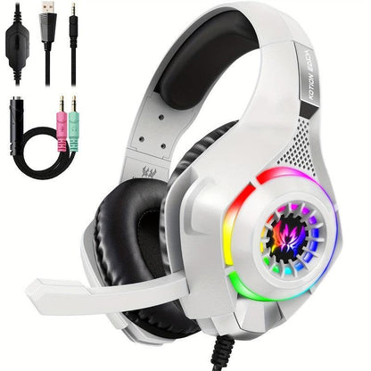 Gaming Headset with Mic & LED Lights.