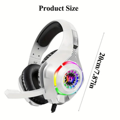 Gaming Headset with Mic & LED Lights.