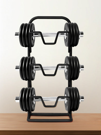Three-layer Pot Lid Rack Kitchen Countertop Organizer for Cutting Board-Black