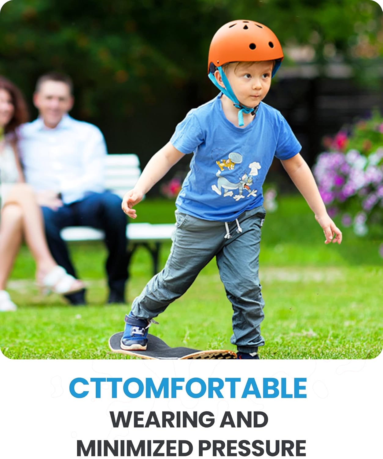 OutdoorMaster Youth & Kids Bike Helmet - Adjustable Multi-Sports Skateboard Helmet with Removable Liners for Balance Bike, Toddler Scooter, One Wheel Hoverboard-Orange-Small.