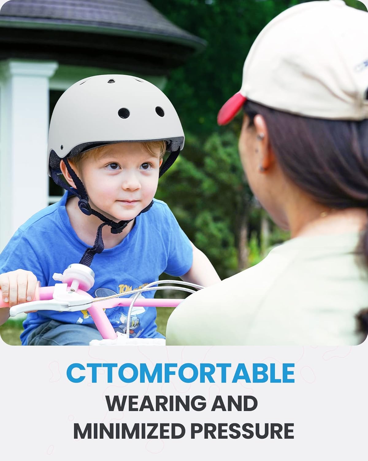 OutdoorMaster Youth & Kids Bike Helmet - Adjustable Multi-Sports Skateboard Helmet with Removable Liners for Balance Bike, Toddler Scooter, One Wheel Hoverboard-White-Small.