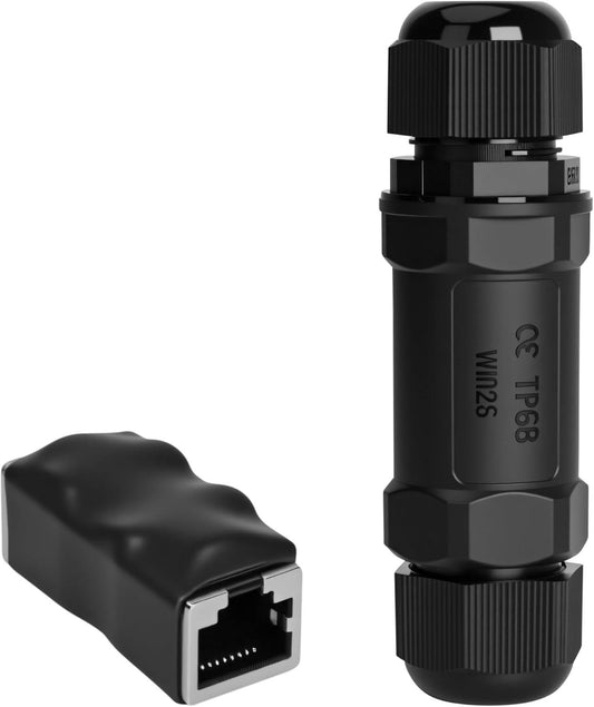 Starlink Coupler  for Starlink Cable/Cat7/Cat6/Cat5E/Cat5 Network LAN Cable Extender IP68 Waterproof (PoE Supported).