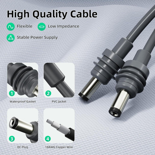 Starlink Power Cable   5521 DC to DC Power Cord 1M/3.3FT.