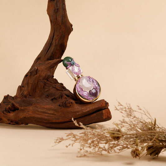 Healing natural crystal perfume bottle(25ml)-aventurine rose quartz.