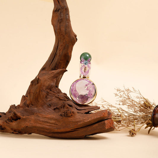 Healing natural crystal perfume bottle(25ml)-aventurine rose quartz.