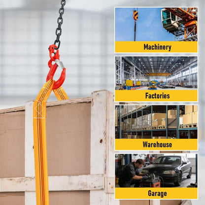 2SET 3.15T Sling Hook Heavy Duty Hammerlock/Slip Hook Kit With Swivel Winch & Safety Latch