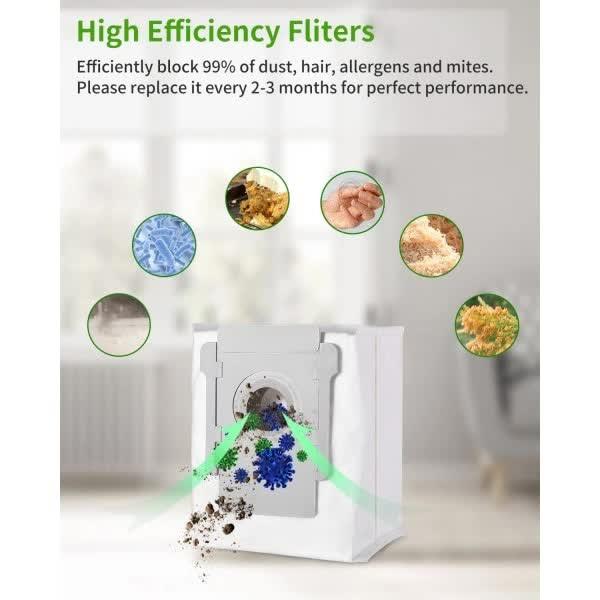 Vacuum Cleaner Bags Compatible with iRobot Roomba i7 i7+ i3 i3+ i4 i4+ i6, 10 Pack.