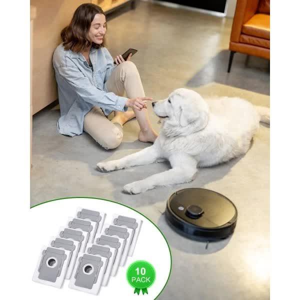 Vacuum Cleaner Bags Compatible with iRobot Roomba i7 i7+ i3 i3+ i4 i4+ i6, 10 Pack.