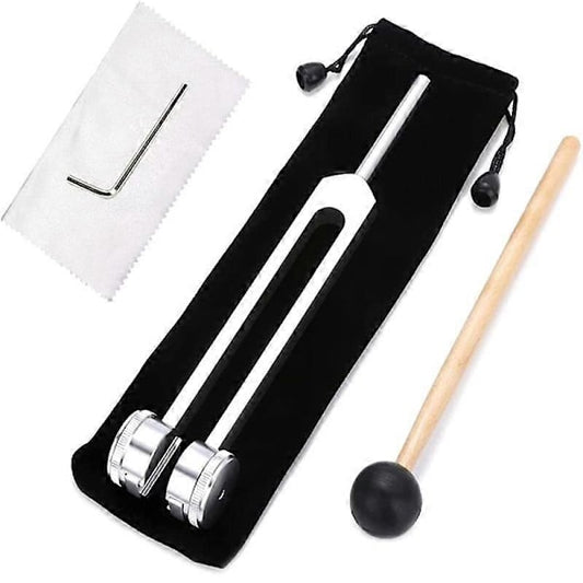 128 Hz Tuning Fork with Weight, Bio-Acoustic Tuning Fork Compatible with Therapy, 128 Hz Acoustic Sliding Tuning Fork.