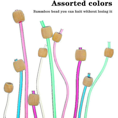 Tunisian Crochet Hook Set 23-Piece with Pearl and Carbonized Bamboo Hooks