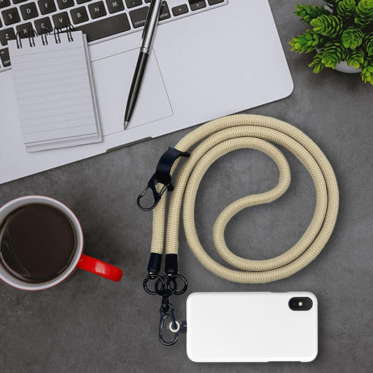 Thick Rope Phone Lanyard 10MM Mobile Strap Neck Holder Compatible with Apple Compatible with Samsung.