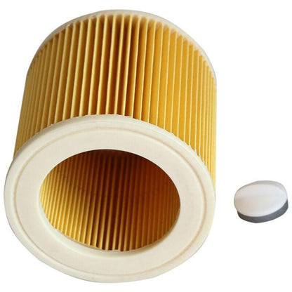 2x Cartridge Filter for Vacuum Cleaner, Compatible with KÃ¤rcher WD2 WD3 MV3 MV2 A2004 A2054 A2204 A2656.