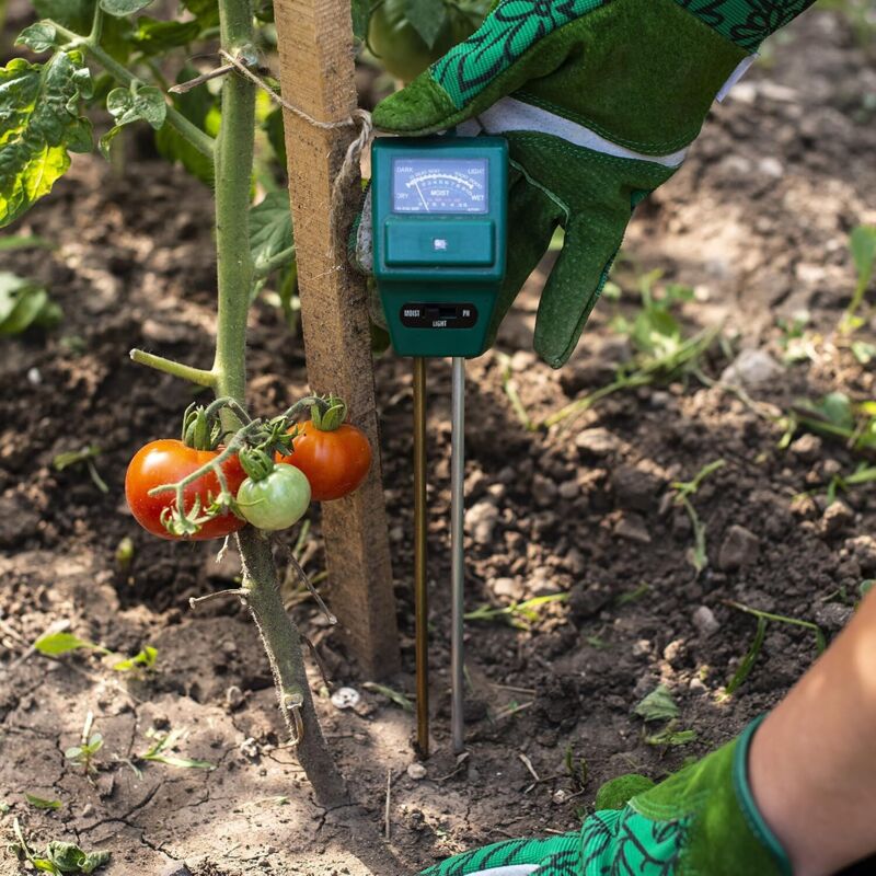 3-in-1 Soil pH Moisture Meter Test Kit for Flowers Grass Plant Garden Lawn with Probe