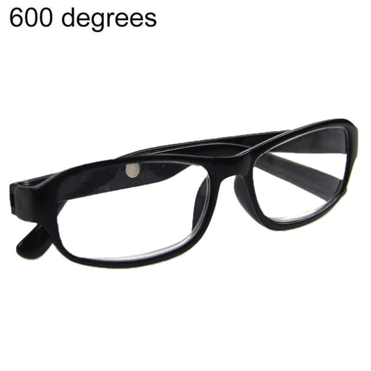 '+4.5 to +6.0 Reading Glasses, Black Optical Frames Black 6