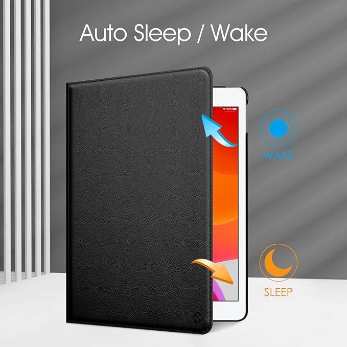 Fintie Rotating Case for iPad 10.2 inch iPad 9th 8th 7th Gen 360 Degree Auto Wake Sleep Black.