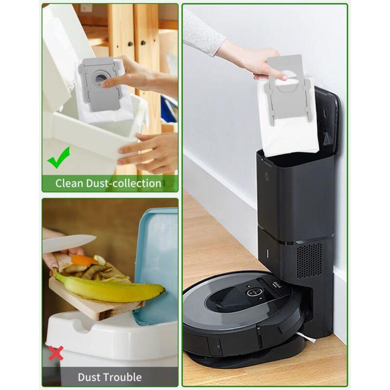 iRobot Roomba Clean Base Vacuum Bags 10-Pack Compatible with i3 i4 i6 i7 i8 j7 S9 E5 E6 E7.